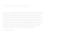 Tablet Screenshot of humanemagica.com